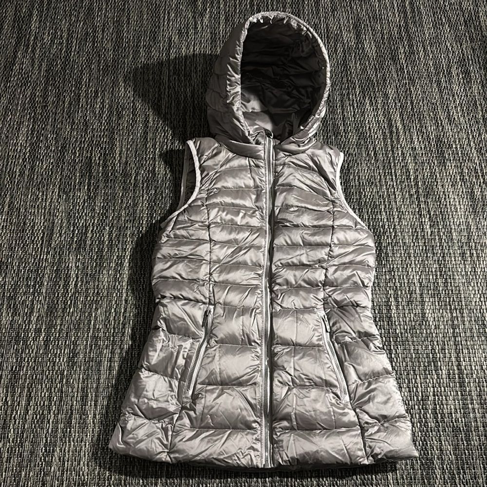 Lululemon Brave the Cold Vest Glyde Goose Down Dark Chrome Size 4